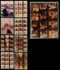 5a393 LOT OF 9 REPRO JAMES BOND COLOR 8X10 STILLS '80s Sean Connery in From Russia with Love!