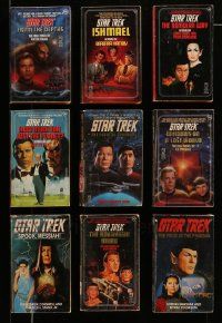 5a267 LOT OF 9 STAR TREK PAPERBACK BOOKS '80s-90s stories from the TV show!