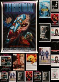 5a409 LOT OF 39 UNFOLDED SINGLE-SIDED MOSTLY 27X41 ONE-SHEETS WITH 3 OF EACH '80s-90s cool!