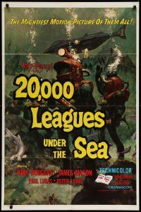 5b033 20,000 LEAGUES UNDER THE SEA 1sh R71 Jules Verne classic, wonderful art of deep sea divers!