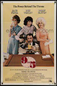 5b041 9 TO 5 1sh '80 Dolly Parton, Jane Fonda & Lily Tomlin w/tied up Dabney Coleman!