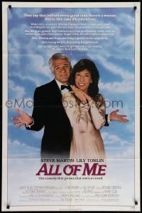 5b059 ALL OF ME 1sh '84 wacky Steve Martin, Lily Tomlin, the comedy that proves one's a crowd!