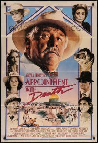 5b074 APPOINTMENT WITH DEATH 1sh '88 Agatha Christie, Carrie Fisher, Peter Ustinov!