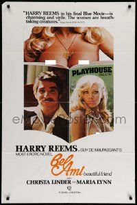 5b103 BEL AMI 1sh '76 Harry Reems in European sex movie from Guy de Maupassant's erotic novel!