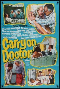 5b009 CARRY ON DOCTOR English 1sh '72 the gang is playing doctor with the sexiest nurses in town!