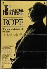 5b023 ROPE English 1sh R83 full-length profile image of director Alfred Hitchcock!