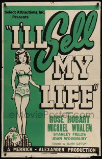 5b447 I'LL SELL MY LIFE Woolever Press 1sh '41 Hobart gives up her life to save her brother's eyes!
