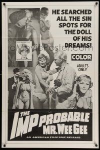 5b449 IMPPROBABLE MR. WEE GEE 1sh '66 he searched all the sin spots for the doll of his dreams!