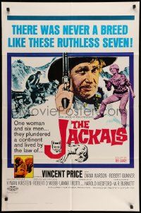 5b459 JACKALS 1sh '67 Vincent Price plundering in South Africa with ruthless companions!
