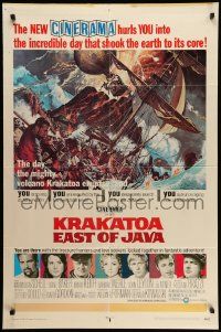 5b493 KRAKATOA EAST OF JAVA style C Cinerama 1sh '69 incredible day that shook the Earth to its core