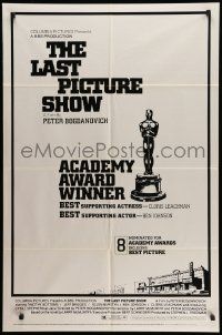 5b499 LAST PICTURE SHOW awards 1sh '71 Peter Bogdanovich, Jeff Bridges & Cybill Shepherd