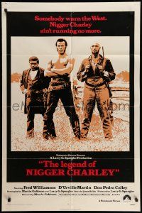 5b510 LEGEND OF NIGGER CHARLEY int'l 1sh '72 slave to outlaw Fred Williamson ain't running no more!