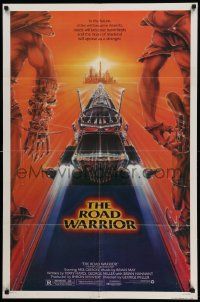 5b552 MAD MAX 2: THE ROAD WARRIOR 1sh '82 Mel Gibson returns in the title role, art by Commander!