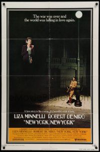 5b661 NEW YORK NEW YORK 1sh '77 Robert De Niro plays sax while Liza Minnelli sings!