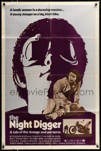 5b663 NIGHT DIGGER 1sh '71 cool image of Nicholas Clay, a strange and perverse tale!