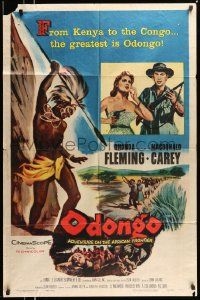 5b681 ODONGO 1sh '56 Rhonda Fleming in an African adventure sweeping from Kenya to Congo!