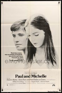 5b723 PAUL & MICHELLE style A 1sh '74 Anicee Alvina, Sean Bury, a love story that inspired 2 movies