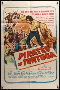 5b751 PIRATES OF TORTUGA 1sh '61 across the 7 seas, theirs was the name feared above all others!