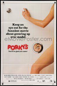 5b763 PORKY'S 1sh '82 Bob Clark, Kim Cattrall, Scott Colomby, teenage sex classic image!