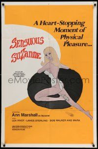 5b843 SENSUOUS SUZANNE 1sh '78 Ann Marshall in the title role, sexy heart stopping artwork!