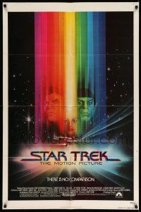 5b885 STAR TREK advance 1sh '79 Bob Peak art, Shatner, Nimoy, Khambatta, there is no comparison!