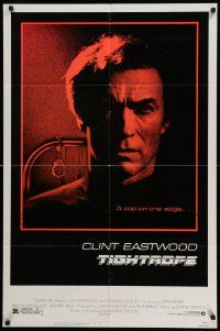 5b928 TIGHTROPE 1sh '84 Clint Eastwood is a cop on the edge, cool handcuff image!