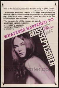 5b970 WHATEVER HAPPENED TO MISS SEPTEMBER 1sh '74 sexy image of Tina Russell, x-rated!