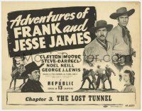 5c010 ADVENTURES OF FRANK & JESSE JAMES chapter 3 TC '48 Clayton Moore serial, The Lost Tunnel!