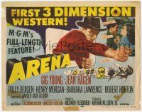 5c022 ARENA 3D TC '53 Gig Young, the first 3 dimension cowboy western, MGM's full-length feature!