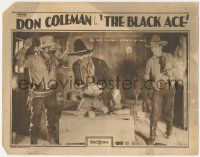 5c561 BLACK ACE LC '28 cowboy Don Coleman stops bad guys with muddied faces from robbing gold!