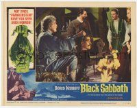 5c563 BLACK SABBATH LC #6 '64 best image of Boris Karloff holding severed head by fire!