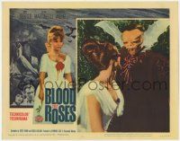 5c566 BLOOD & ROSES LC #5 '61 Roger Vadim, best c/u of Annette Vadim with the vampire monster!