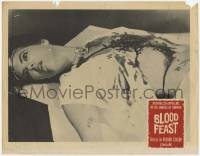 5c569 BLOOD FEAST LC '63 Herschell Gordon Lewis classic, gruesome close up of dead girl!