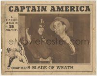5c583 CAPTAIN AMERICA chapter 5 LC '44 Dick Purcell as the Marvel Comics superhero, serial!