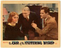 5c587 CASE OF THE STUTTERING BISHOP LC '37 Donald Woods as Perry Mason w/ Veda Ann Borg in trance!