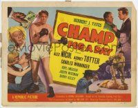 5c064 CHAMP FOR A DAY TC '53 full-length image of boxer Alex Nicol, sexy Audrey Totter!