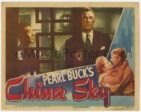 5c595 CHINA SKY LC '45 Philip Ahn stares at Randolph Scott, from the novel by Pearl S. Buck!