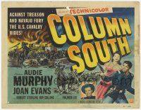 5c075 COLUMN SOUTH TC '53 U.S. cavalryman Audie Murphy against treason & Navajo fury, cool art!