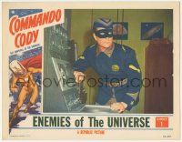 5c600 COMMANDO CODY chapter 1 LC '53 close up color image of masked Judd Holdren at control panel!