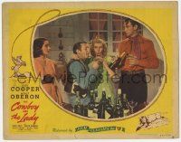5c606 COWBOY & THE LADY LC R44 Merle Oberon watches Gary Cooper drink champagne with guests!