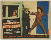 5c078 COWBOY KID TC '28 hero Rex Bell, love laughs at bandits in a western romance!
