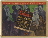 5c080 CRIME INC. TC '45 Leo Carrillo, Tom Neal, the book that aroused the wrath of the nation!