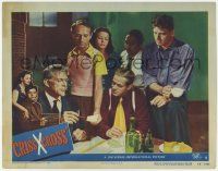 5c609 CRISS CROSS LC #8 '48 Yvonne De Carlo watches Burt Lancaster, Dan Duryea & guys at table!