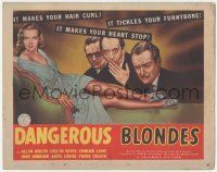 5c089 DANGEROUS BLONDES TC '43 sexy Evelyn Keyes, it makes your hair curl & your heart stop!
