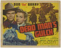 5c092 DEAD MAN'S GULCH TC '43 cowboy Don Red Barry, pretty Lynn Merrick, cool western montage!