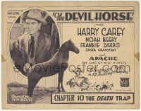 5c097 DEVIL HORSE chapter 10 TC '32 Harry Carey & Apache, The King of Wild Horses, Death Trap