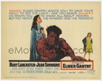 5c111 ELMER GANTRY TC '60 Jean Simmons, fiery preacher Burt Lancaster, Lewis Sinclair novel!