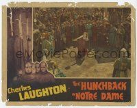 5c708 HUNCHBACK OF NOTRE DAME LC '39 gypsy Maureen O'Hara dances during the Feast of Fools!