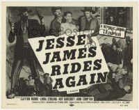 5c221 JESSE JAMES RIDES AGAIN TC R55 cool images of outlaw Clayton Moore, Republic serial!