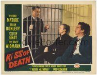 5c737 KISS OF DEATH LC #4 R53 Brian Donlevy talks to Victor Mature & Richard Widmark in jail!